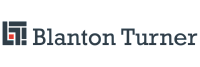 Blanton Turner horizontal logo in text on a transparent background.
