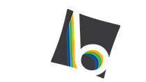 Modern abstract logo design with dynamic overlapping lines in green, blue, and orange, creating a bold visual statement.