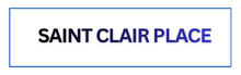 Logo for Saint Clair Place, showcasing modern elegance and stylish branding.
