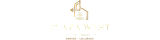 Elegant Plaza West Apartments logo featuring a modern architectural design with a stylish fountain motif, located in Denver, Colorado.