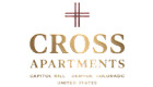 Elegant logo for Cross Apartments in Capitol Hill, Denver, Colorado, showcasing modern living in the United States.