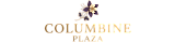 Elegant Columbine Plaza Apartments logo in Colorado featuring a stylized flower emblem.