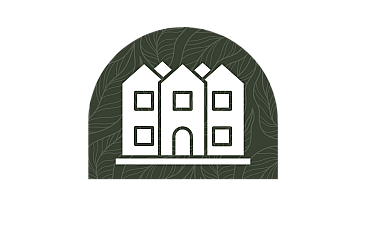 Stylized logo featuring a white outline of a building on a green leafy background with text reading 'The Collection at Chester Village Green'.