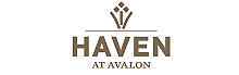 Elegant logo of Haven at Avalon featuring a modern emblem and sophisticated typography.