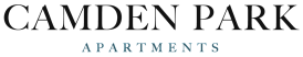 Elegant Camden Park Apartments logo with sophisticated font design.