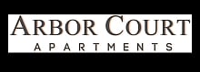 Elegant Arbor Court Apartments logo in a sophisticated serif font, conveying luxury and comfort.