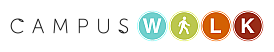 Vibrant logo design showcasing four colorful circles with letters spelling 'WALK'.