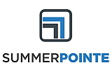 Modern logo for Summer Pointe with sleek geometric design and bold typography.