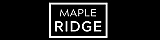 Chic black and white Maple Ridge logo, exuding modern elegance and upscale living appeal.