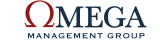 Omega Management Group logo featuring a stylized Greek Omega symbol and elegant typography.