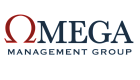 Omega Management Group logo with bold Omega symbol, showcasing professional branding.