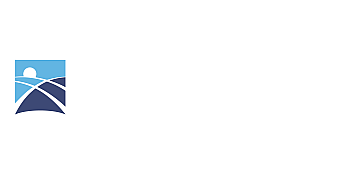 Federal Hill Apartments logo featuring a stylized sunrise over rolling hills, conveying a sense of modern elegance and inviting community living.