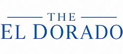 Elegant typography of 'The El Dorado' in striking blue, embodying prestige and sophistication.