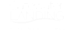 Logo of Gatewater Landing Apartment Homes with wave design.