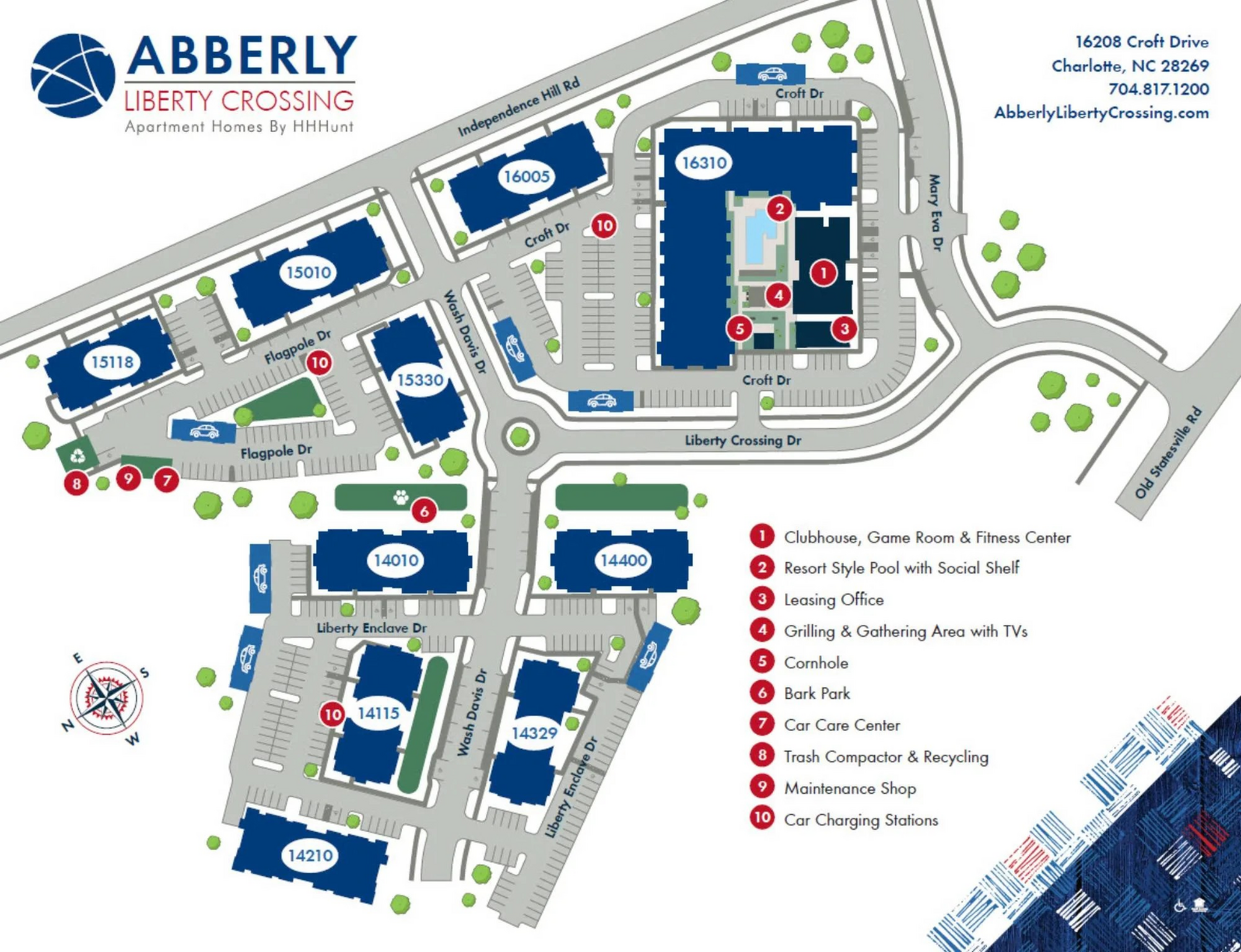 Abberly Liberty Crossing Site Map