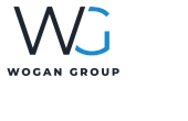 Modern logo design for Wogan Group with bold initials 'WG' and a sleek, professional aesthetic.