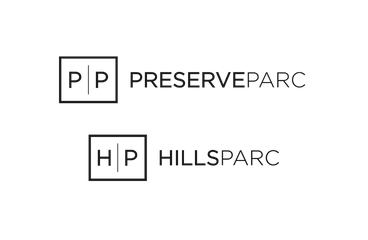 Elegant logos for PremierParc and HillsParc showcasing modern design and branding.