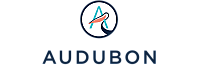 Modern logo design featuring a stylized letter A integrated with a bird motif, representing the Audubon brand.
