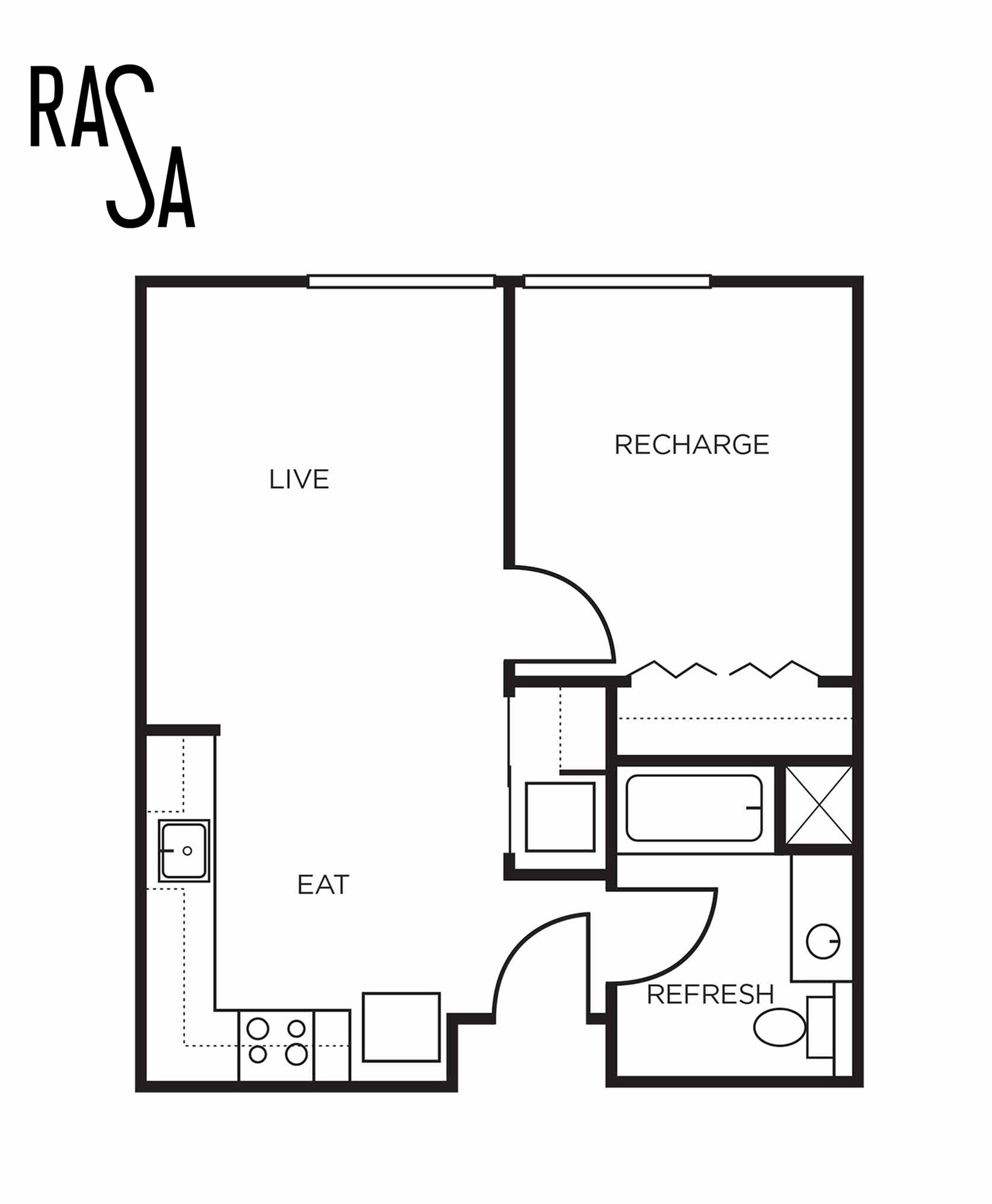 Floor plan layout diagram for 1A.1