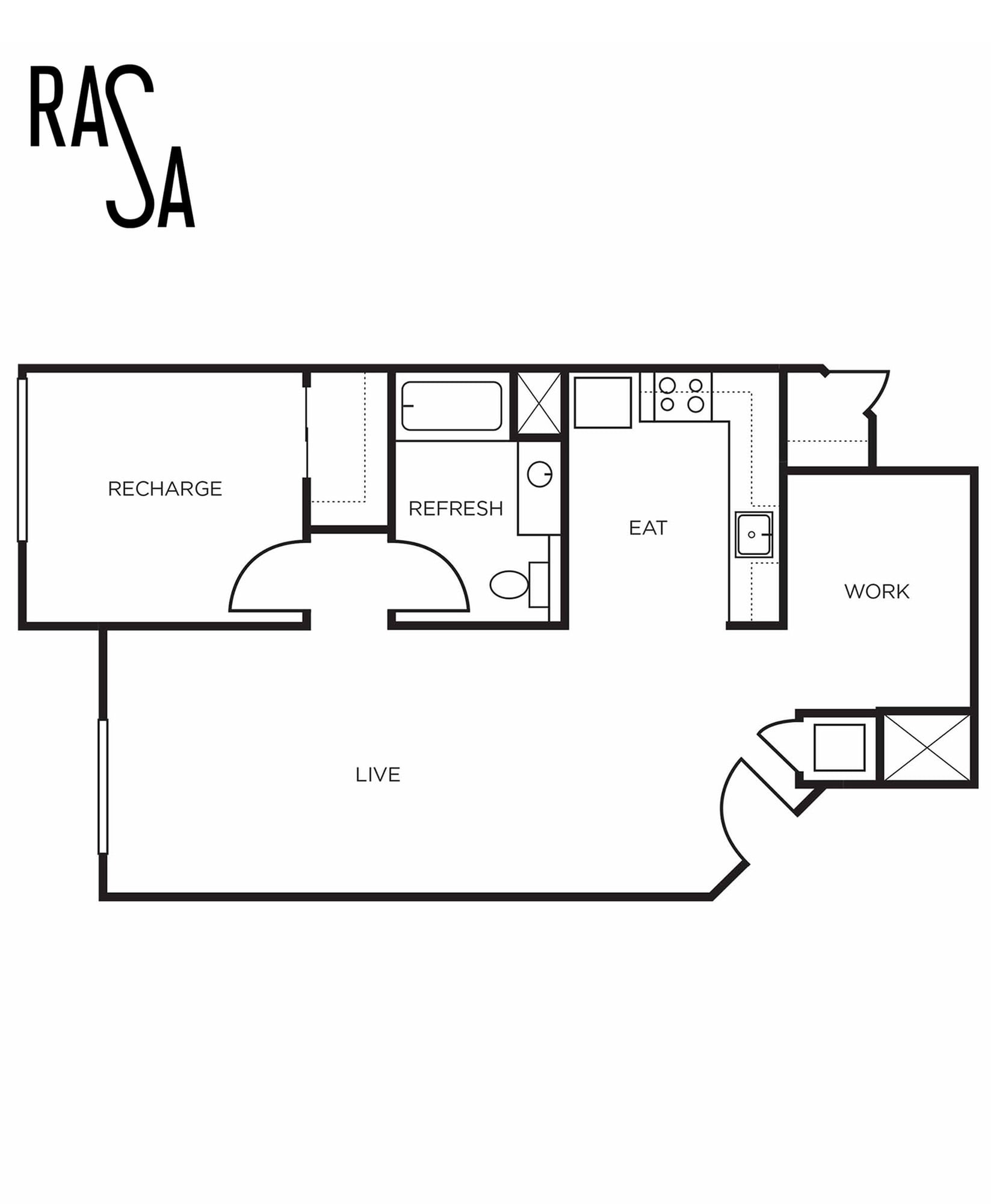 Floor plan layout diagram for 1C