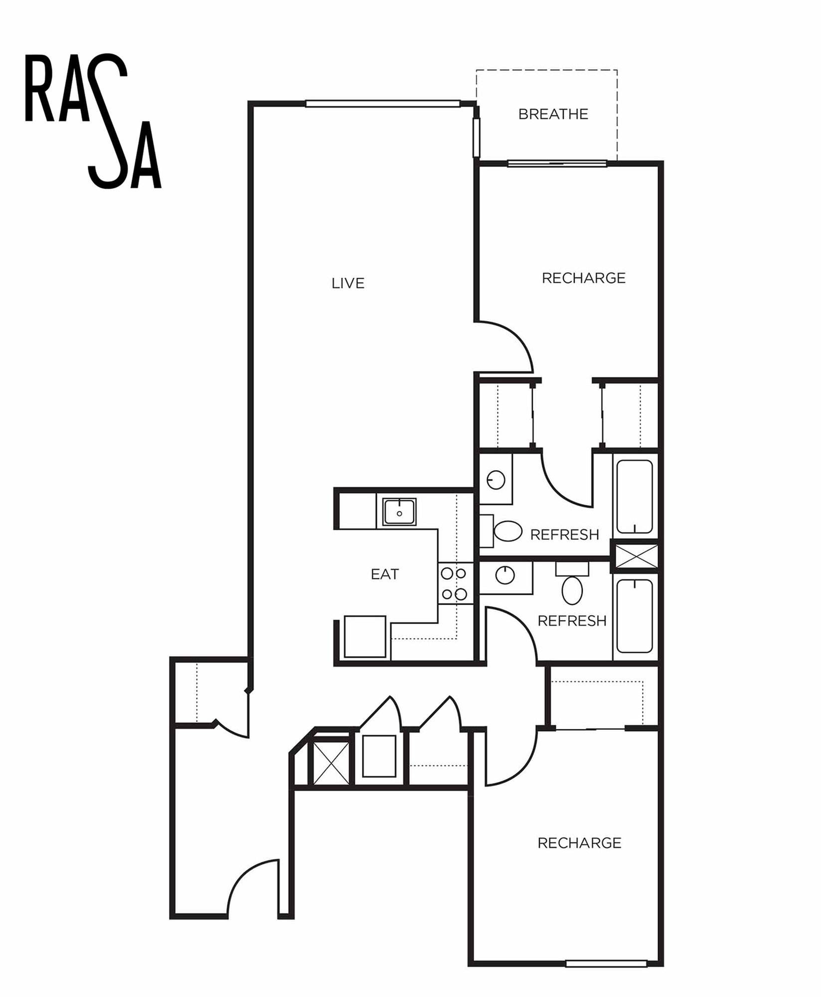 Floor plan layout diagram for 2D