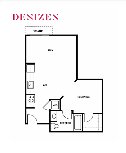Floor plan layout diagram for 1C