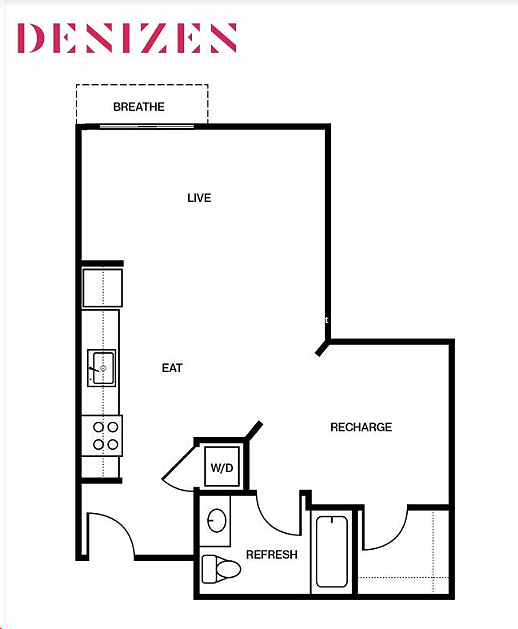 Floor plan layout diagram for 1F