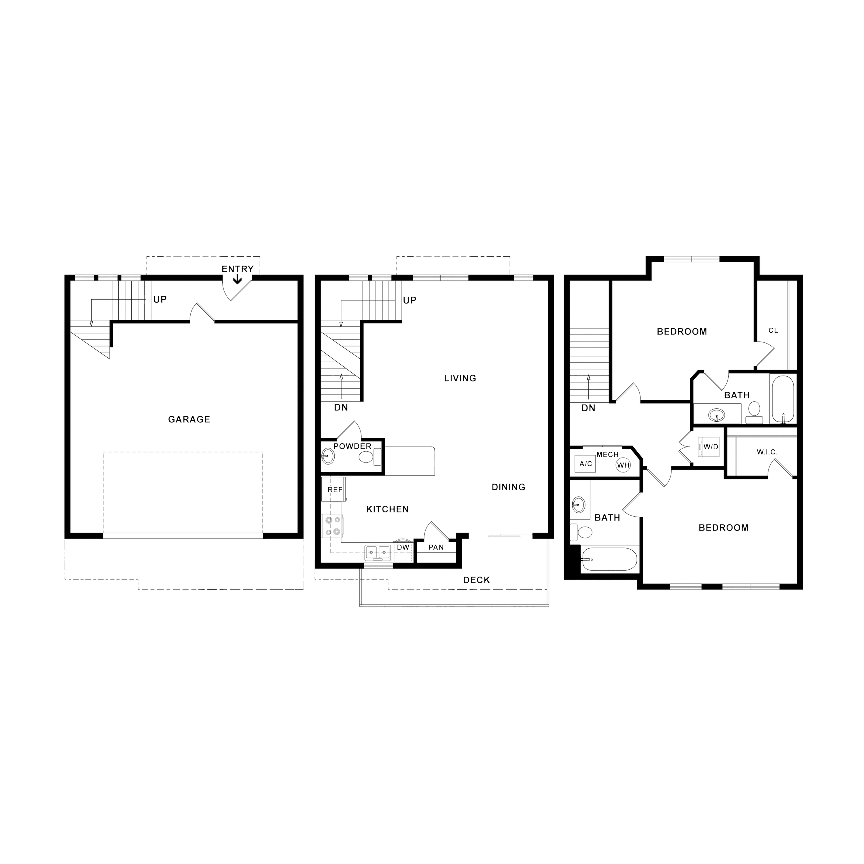 Floor plan layout diagram for 2 Bedroom