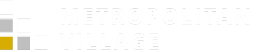 Stylish logo for Metropolitan Village with modern geometric design.