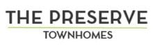Logo of The Preserve Townhomes featuring modern typography.