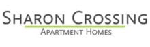 Logo of Sharon Crossing Apartment Homes with elegant text design.