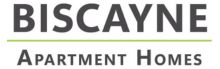Logo of Biscayne Apartment Homes featuring bold lettering.