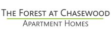 Elegant logo of The Forest at Chasewood Apartment Homes.
