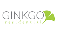 Ginkgo Residential logo featuring elegant typography and a stylized green leaf.