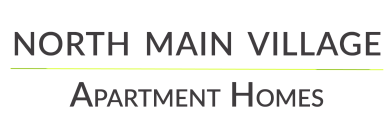 North Main Village Apartment Homes logo with a sleek and modern design.
