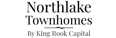 Elegant Northlake Townhomes logo showcasing modern typography by King Rook Capital.