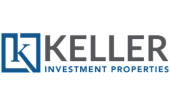 Logo of Keller Investment Properties featuring a modern and sleek design with blue and gray elements, emphasizing trust and professionalism.