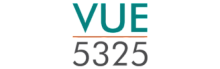 Modern and vibrant logo for VUE 5325, capturing a fresh urban living concept.
