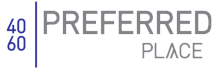 Elegant logo for Preferred Place featuring a modern design with the numbers 40 and 60, emphasizing sophistication and choice.