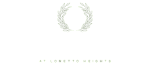 Elegant Sorella at Loretto Heights logo featuring a wreath and a modern font.
