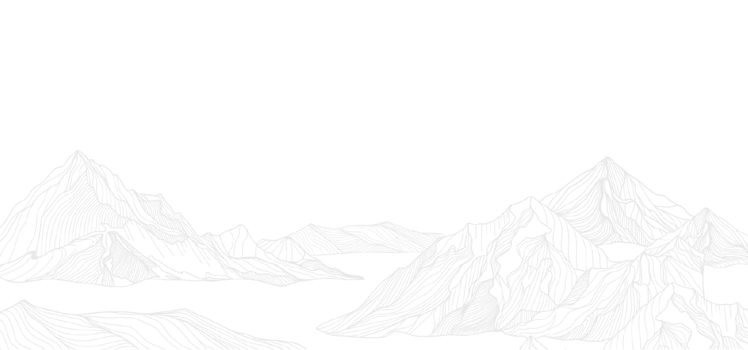 Detailed mountain contour illustration, showcasing intricate topographical lines and majestic peaks.