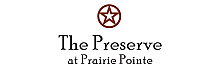 Elegant logo design for The Preserve at Prairie Pointe featuring a stylish star symbol.