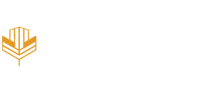 Elegant Hawthorne Townhomes logo with a modern gold emblem and white text.