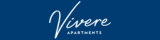 Elegant Vivere Apartments logo in a sophisticated blue backdrop.