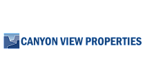 Elegant Canyon View Properties logo with mountain silhouette, symbolizing premium real estate opportunities.