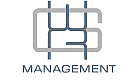 Contemporary logo design for a management company featuring sleek, interconnected lines.