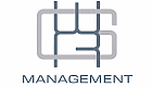 Elegant logo design for a management company featuring interlocking geometric shapes with a modern aesthetic.