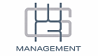 Sleek logo design featuring abstract initials above the word 'Management' in a modern font.