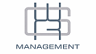 Elegant logo featuring stylized initials above the word 'Management' in sleek gray and blue tones.