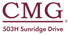 Elegant logo for 503H Sunridge Drive, showcasing a modern burgundy design.